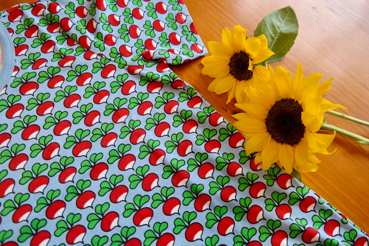 Adult t-shirt - Radish - Powder Blue, Last left Size Small