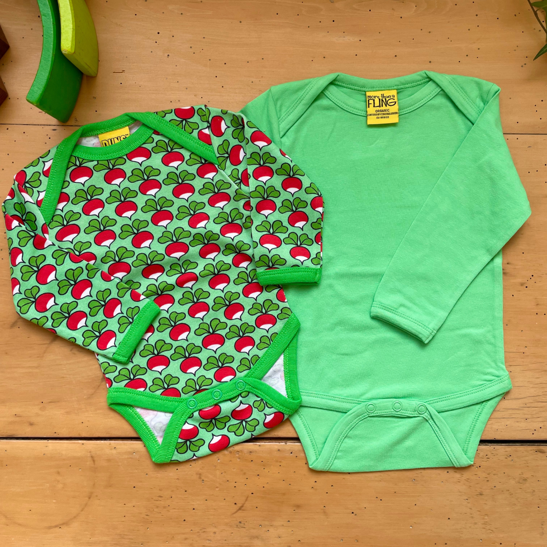 More Than a Fling - Long sleeve body suit - Spring Bouquet