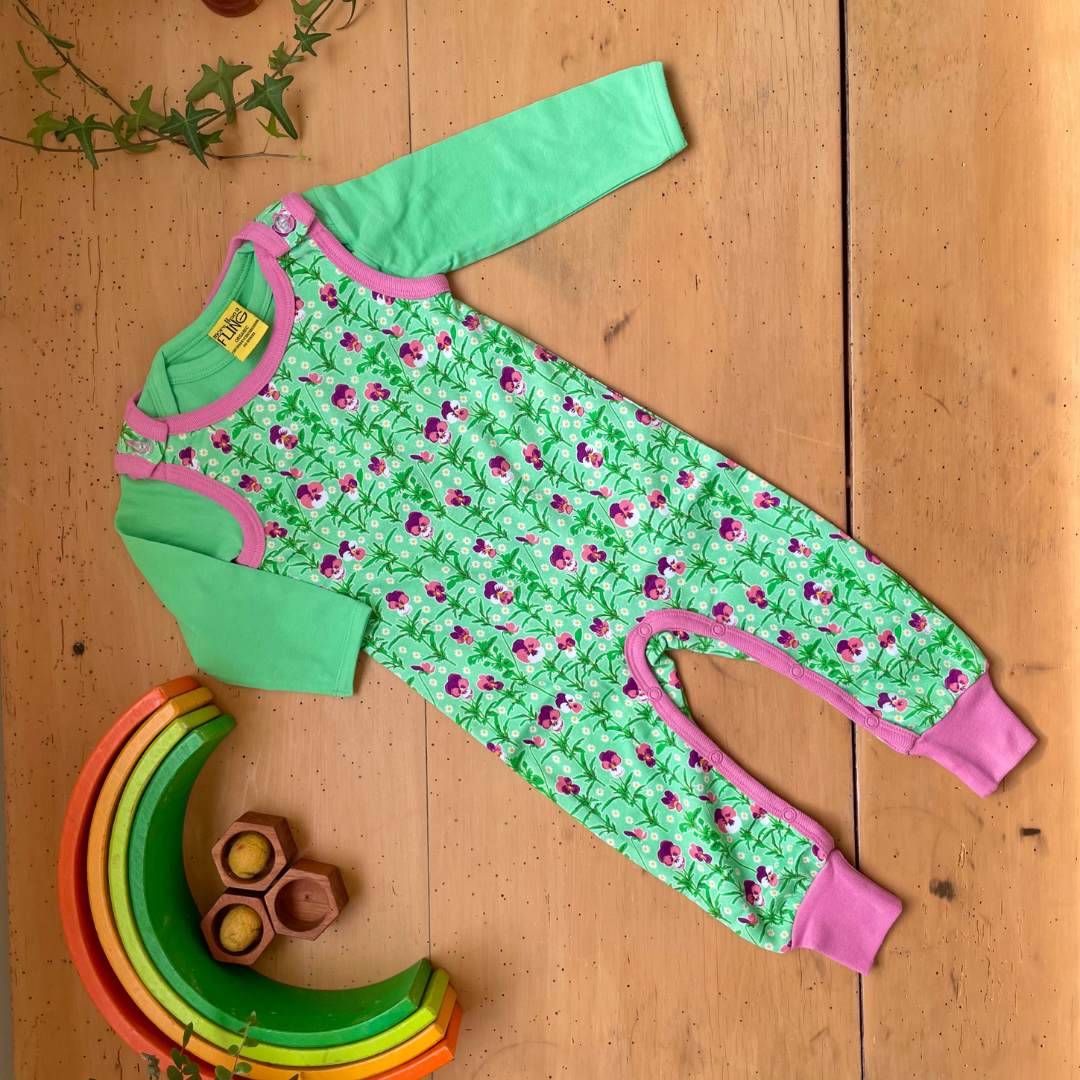 DUNS - Dungarees - Viola Tricolour (4-6 Months)