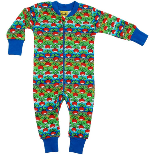 Zip Suit - Radish Stripe Blue/Green