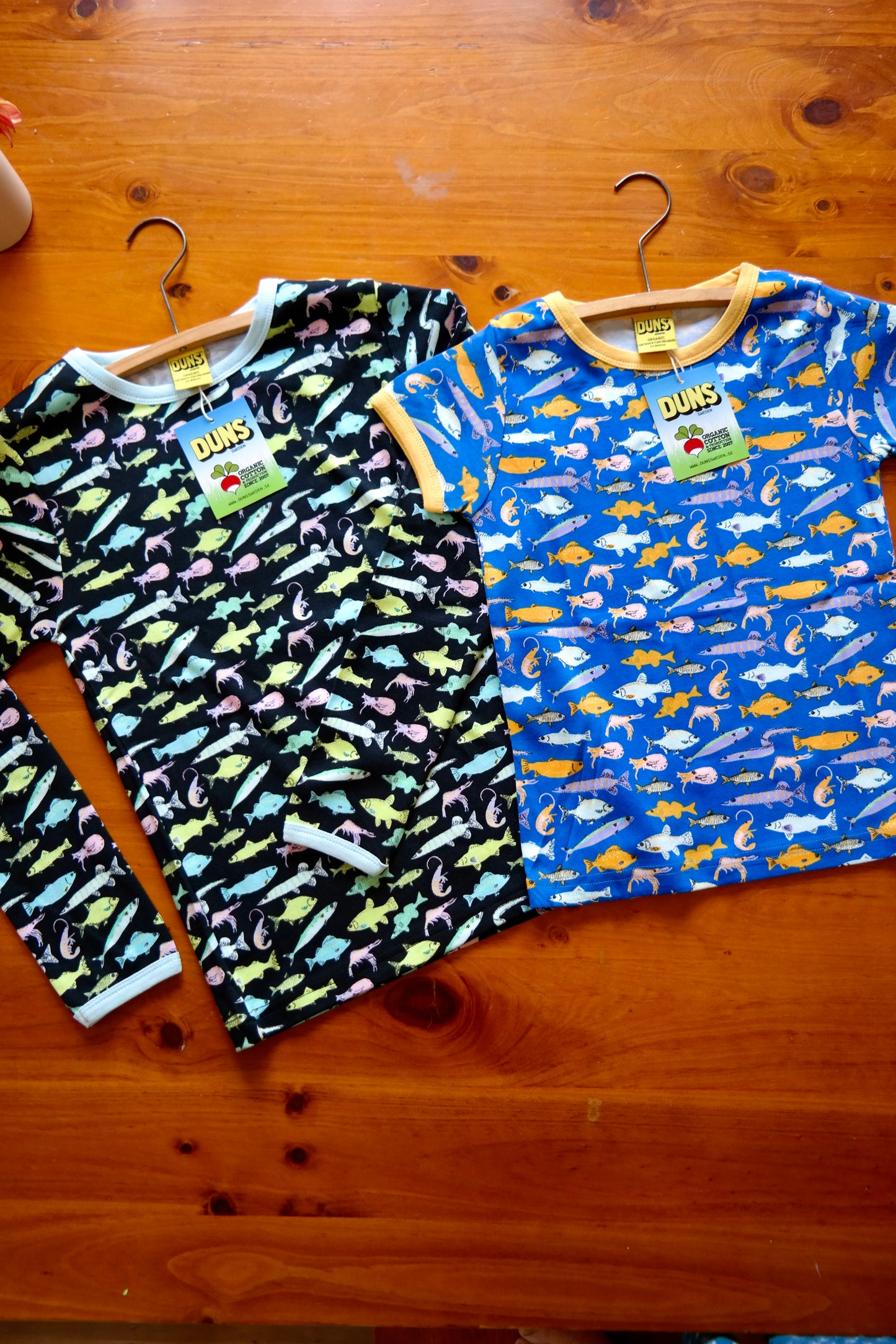 Long sleeve top - Fish Black